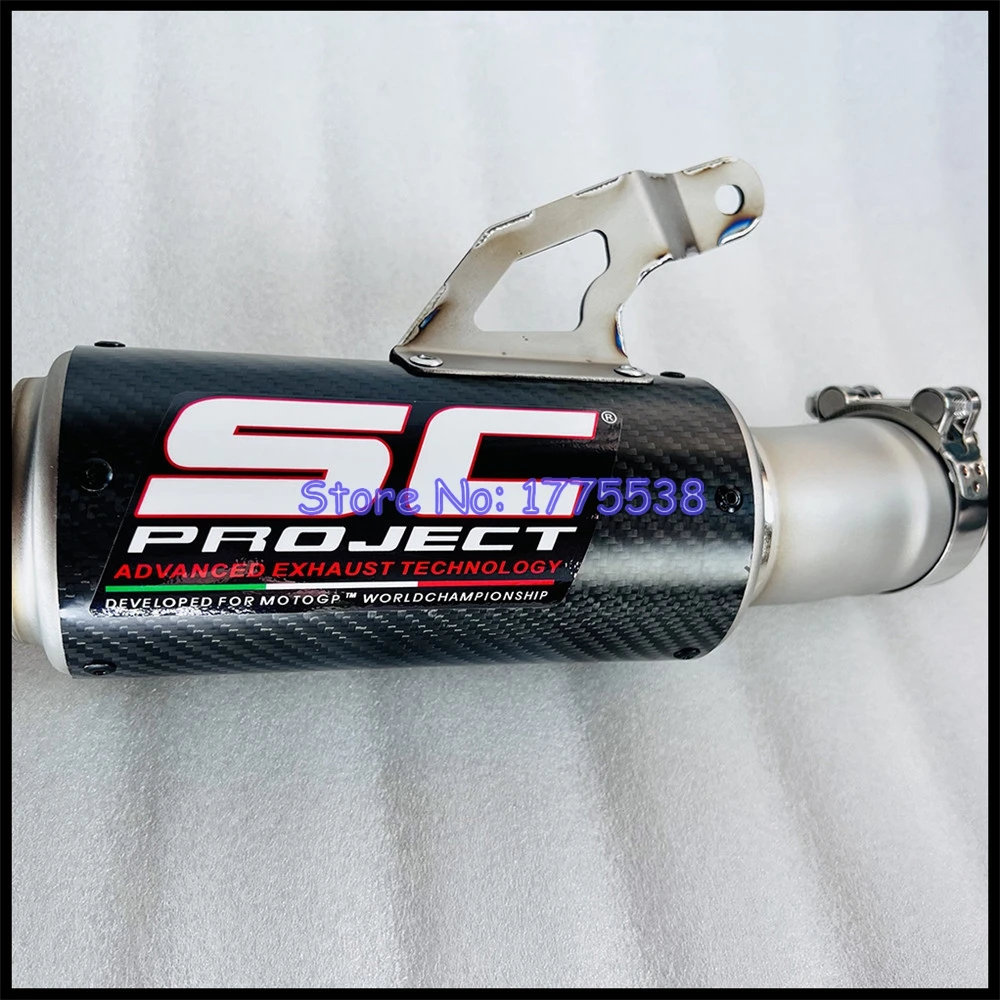 Slip On for BMW S1000R 2021-2023 S1000RR 2019-2023 Motorcycle Exhaust System Mid Link Pipe Titanium Alloy Carbon Exhaust Muffler - Image 4