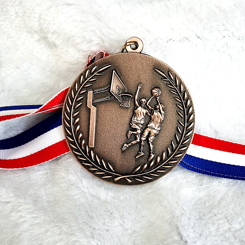 Slam Dunk Basketball Medals Gold Color Medal And Silver Color Medal And Branze Color Medal 6.8Cm