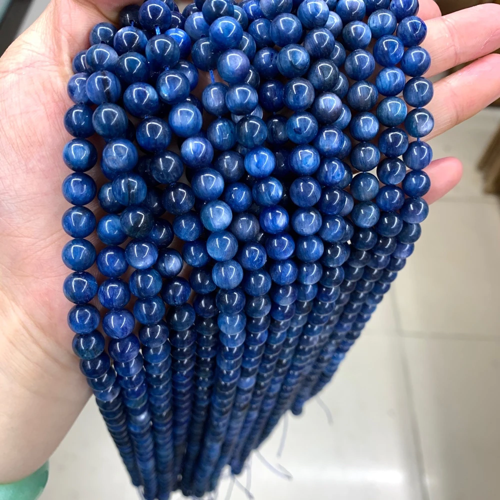 

Светло-голубые бриллианты 6 мм, 8 мм, 10 мм, бусины из натурального драгоценного камня, незакрепленные бусины для изготовления ювелирных изделий, нитка 15"