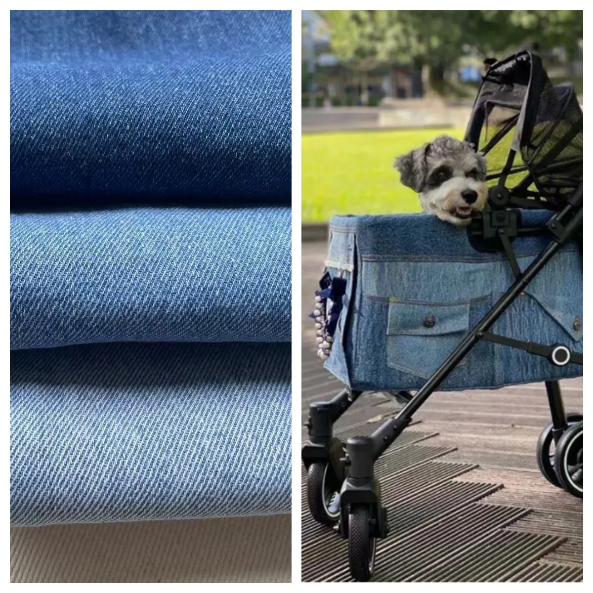 12-Ounce Washless Denim Fabric for Shoes Bags Wear-Resistant Mining Steel Workwear Denim Material from Mainland China