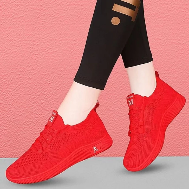 Tenis femeninos para Mujer, Zapatillas deportivas rojas para gimnasio,  zapatos informales de malla de aire, Zapatillas transpirables para Mujer,  Zapatillas de baloncesto para Mujer 2023 - AliExpress