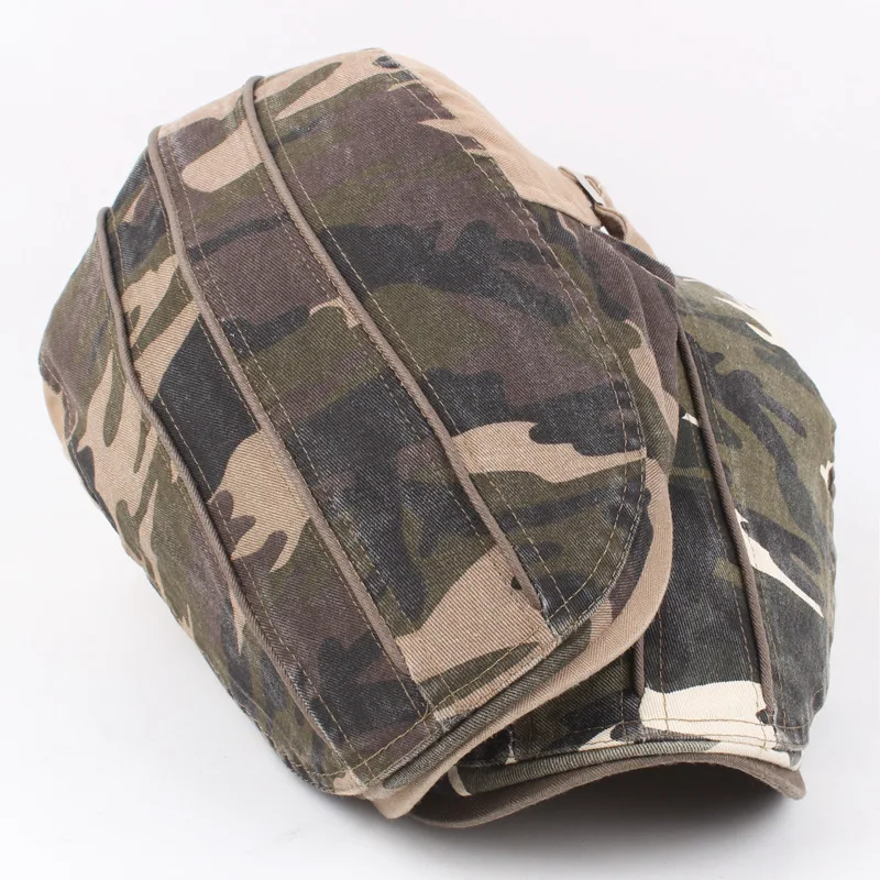 Men Women Beret Hat Popular Classic Newsboy Gatsby Cabbie Ivy Ascot Flat Cap Collection Fashion Camouflage cotton newsboy cap berets hat