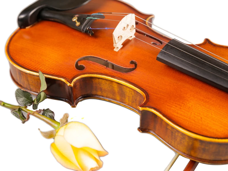 Tongling brand natural flame maple violin master handmade antique professional matte violin 4/4