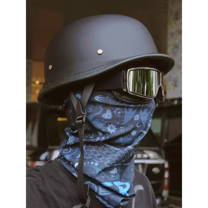 

World War II German Style Motorbike Helmet Capacetes Open Face Retro Moto Helmet