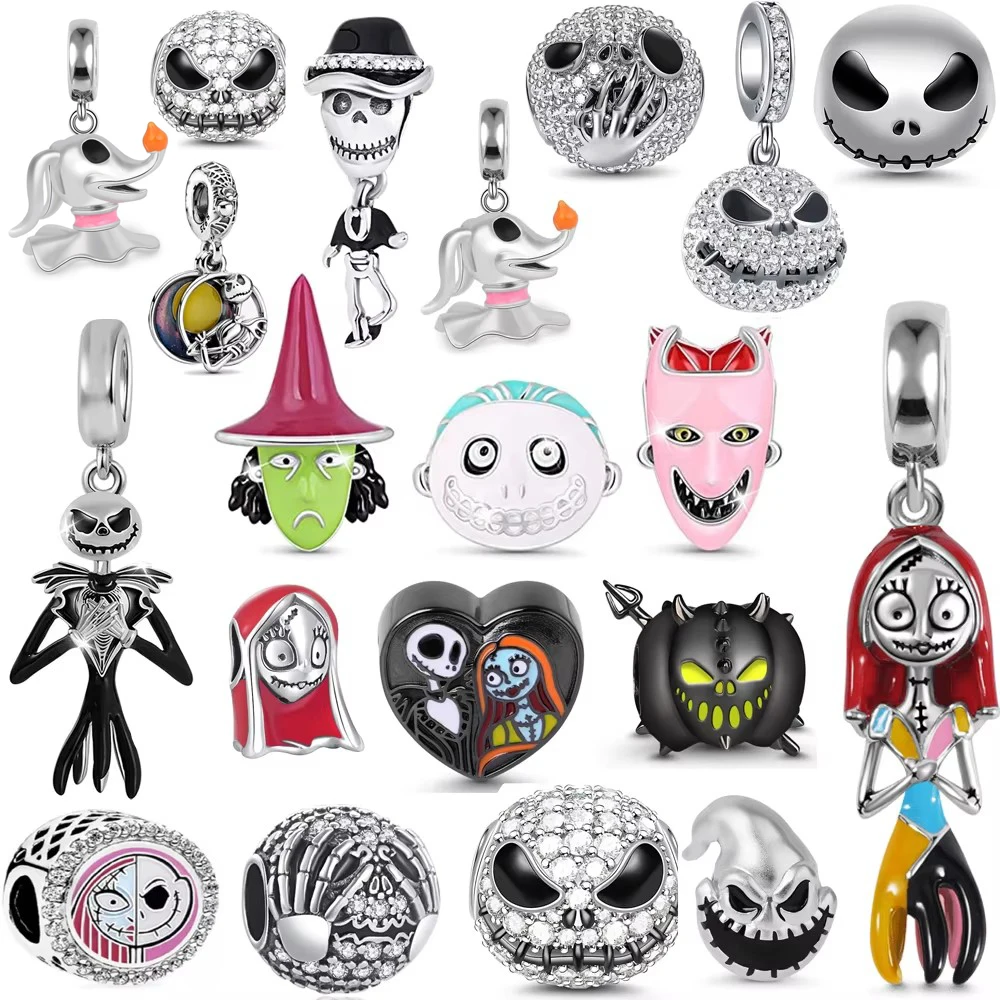 Beads Charms The Nightmare on Christmas Eve Charms Beads Fit Original Pandora 925 sterling silver Bracelet Necklace DIY Jewelry