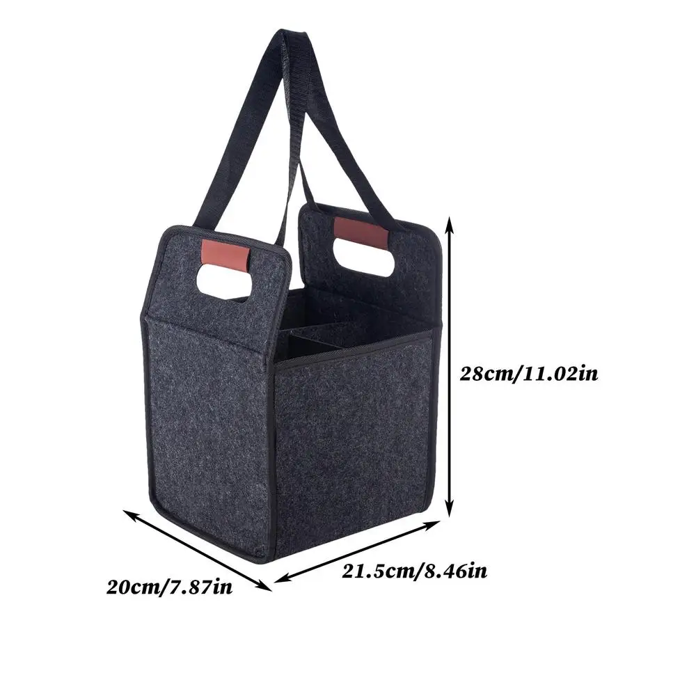Versatile Foldable Drink Carrier Tote with Handles