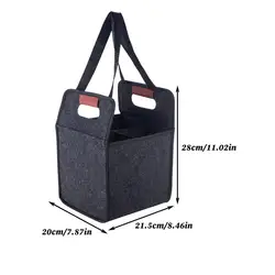 Versatile Foldable Drink Carrier Tote with Handles (4 Cups)