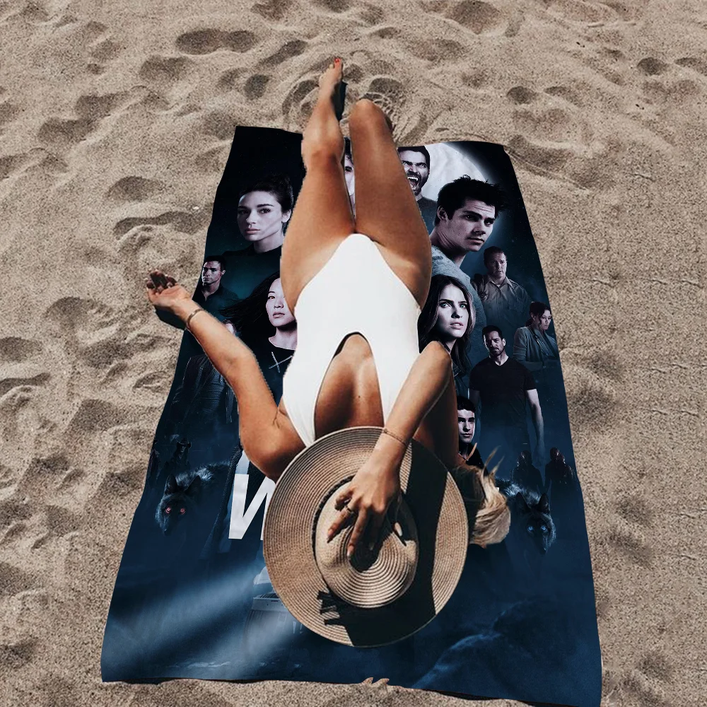 Description Picture 6 of itemTeen Wolf Classic Vintage Bath Towel Microfiber Soft Water Absorbing Breathable For Girl Kids Decorative Cartoon Beach Towel