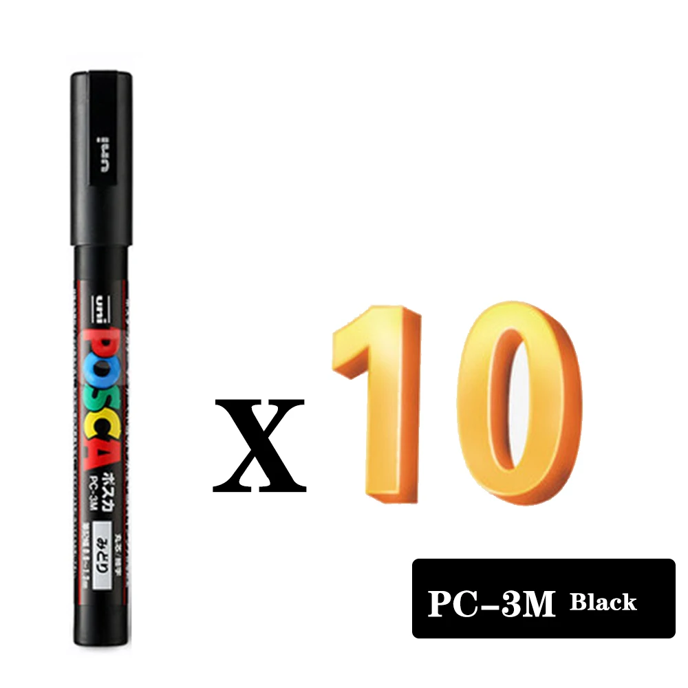 POSCA Marker PC-3M Black – MarkerPOP