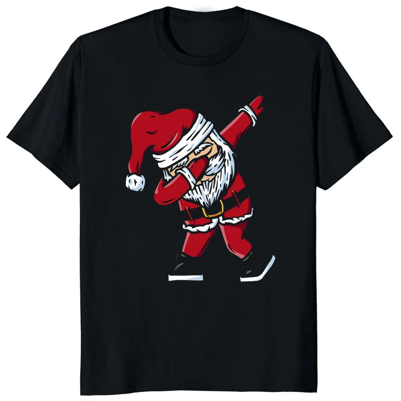 

Christmas Carnival New Men T-shirt Retro Classic Printed T-shirt Hip Hop Humor Santa Claus Cool and Handsome Street Fashion