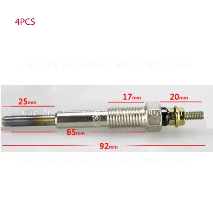 Forklift Glow Plug 4PCS For ISUZU C240 Engine