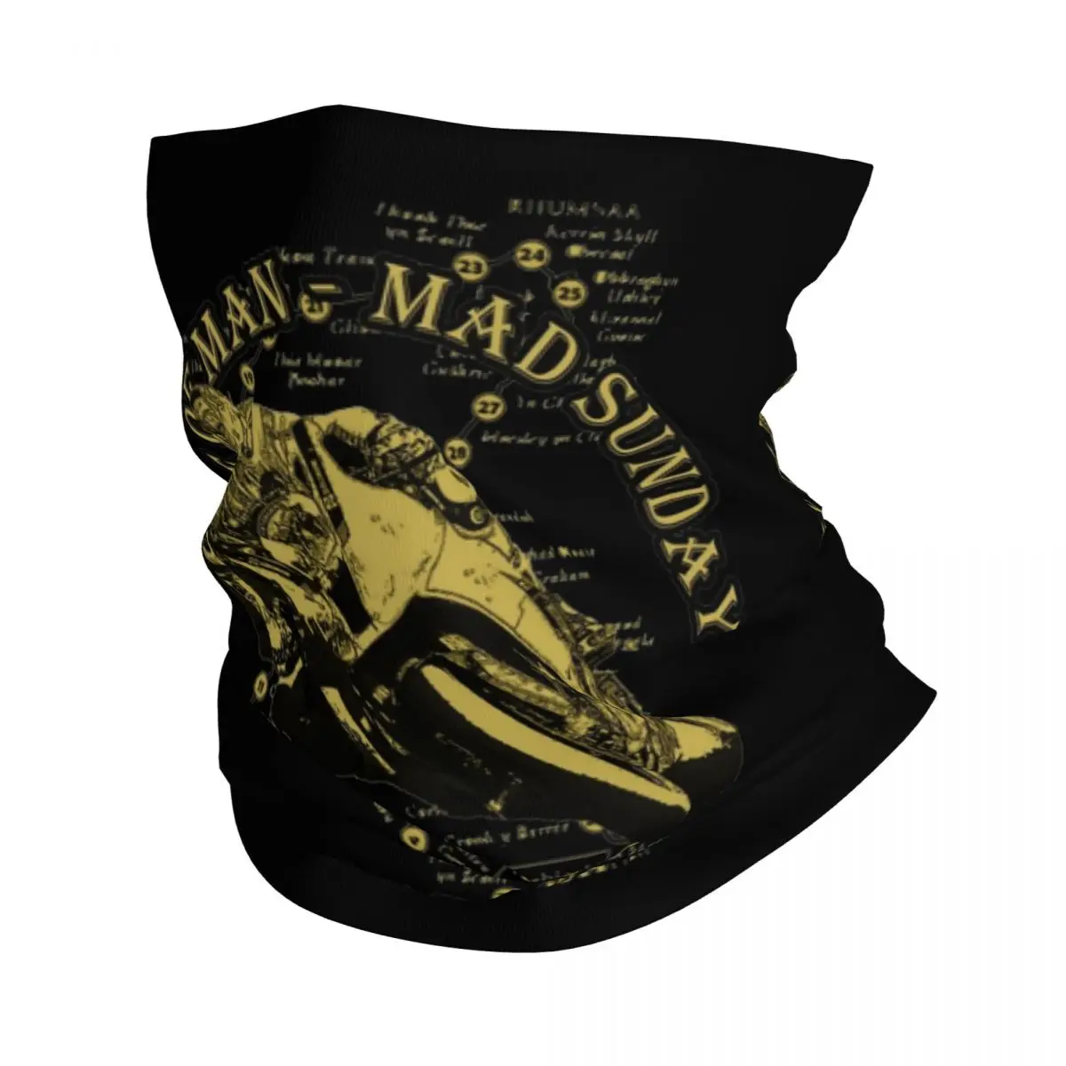 

Racer Motorcycle Bandana Neck Gaiter Printed Isle Of Man TT Wrap Scarf Warm Balaclava Running for Men Women Adult Washable