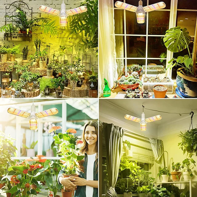 24/36/48W Összecsukható Led Grow Teljes Spektrum E27 Hajtogató Növény Termesztése Könnyű Fitolamp Izzó Beltéri Növények Virág Palántához - Image 6