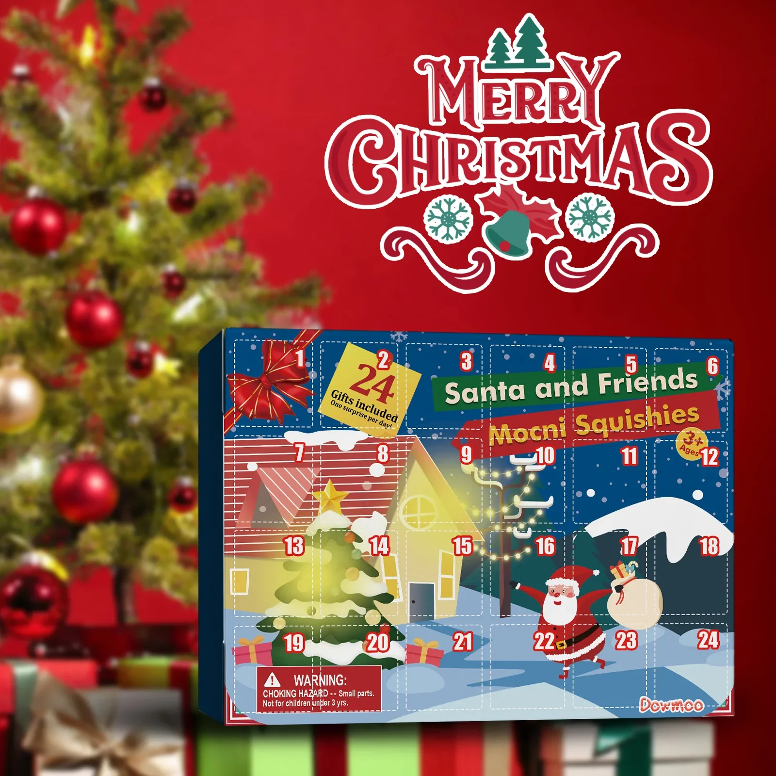 Christmas Advent Calendar Christmas Countdown Calendar Christmas Advent Calendar 24 Days Countdown Surprise Blind Box Squishy Cute Animals Decompression Toys Kids Adult Gifts