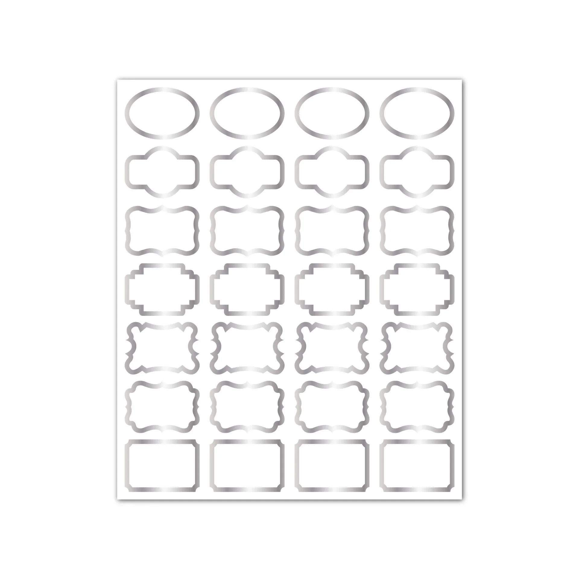 Silver Sticker X 1