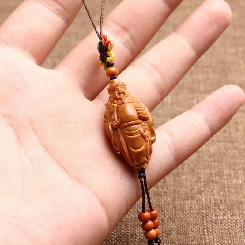 

Резной орех Ruyi God of богатство Олива Ху одиночные семена ремесла каменная резьба