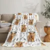 Highland Cow Print Blanket and Throws Cute Farm Animal Cow Gifts Soft  Warm Bedding Blanket for Girls Kids Adults Couch Travel 2