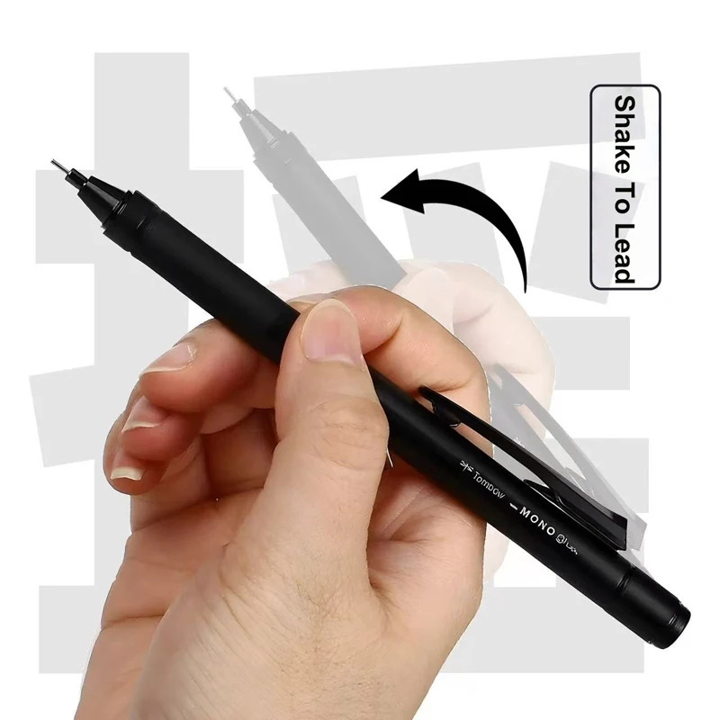 New Tombow Monograph Tune 0.5 Mechanical Pencil Retro Dark Color Style Shake Out Lead Japan Stationery Gift for Back to School