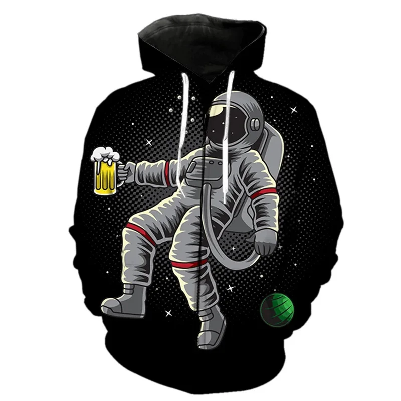thumbnail image 1 of Sudadera con capucha y cremallera de astronauta espacial para hombres y mujeres, sudaderas casuales con estampado 3D, sudaderas de manga larga para niños, sudaderas de gran tamaño, ropa de calle, 1 of 5