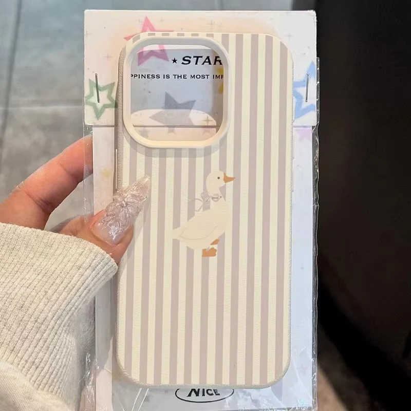 Adorable Duck Pattern Shockproof Soft Phone Case