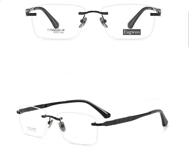 Occhiali Da Lettura Rotonda Senza Montagna In Lega Italia - Foto 3