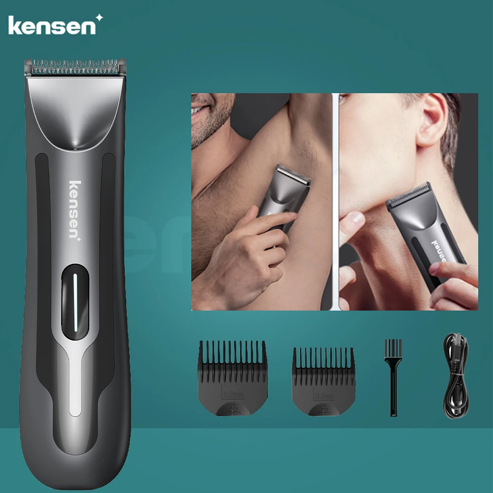 KENSENBodyTrimmerforMenElectricWaterproofCeramicBladeShaver
