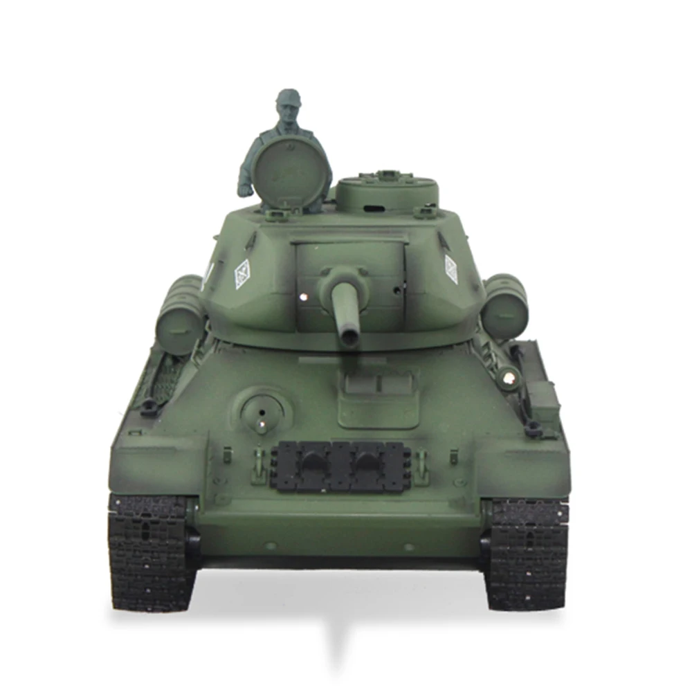 2.4G HENG LONG 1/16 Scale 7.0 Plastic Soviet T34-85 RTR RC Tank 3909 360° Turret Spearker Smoke Unit Gearbox Toys Cars TH17765 3