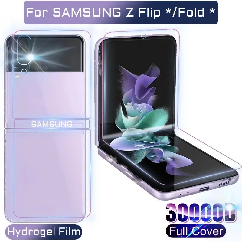 Film Protecteur D'Écran Souple Pour Samsung Galaxy Z Flip 4 5G, Hydrogel, Verre Non Guatémaltèque
