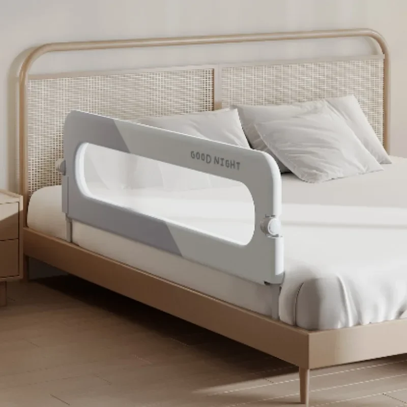 Bed Guardrail Adjustable Baby Safety Bed Barrier Anti-Fall Baby Crib Bumper Handrail Safety Rails Kids Fall Out Protection Bed Barrier