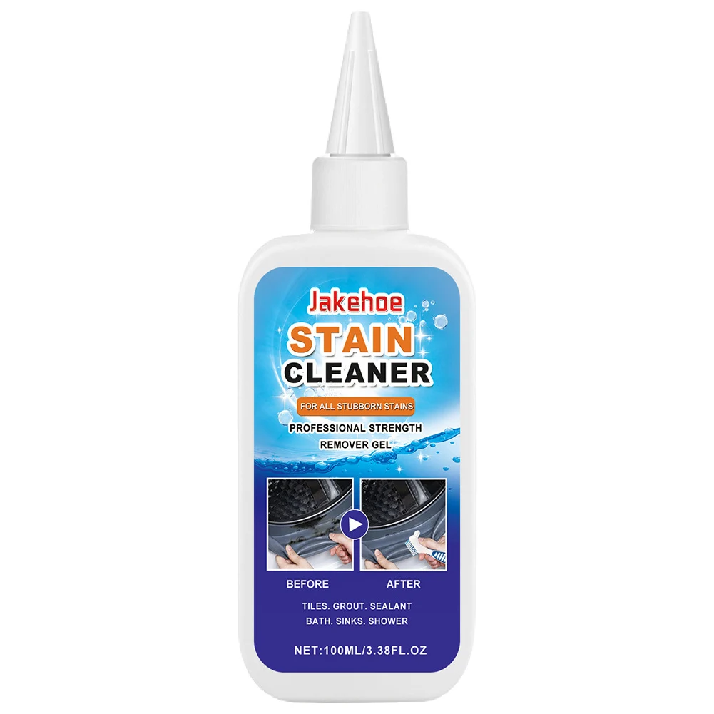 Mold Remover with Brush Quick Acting Stain Remover Gel for Bathroom Washing Machine Refrigerator Strip Kitchen Cleaner Gel stain remover pen bathroom cleaner mold remover gel