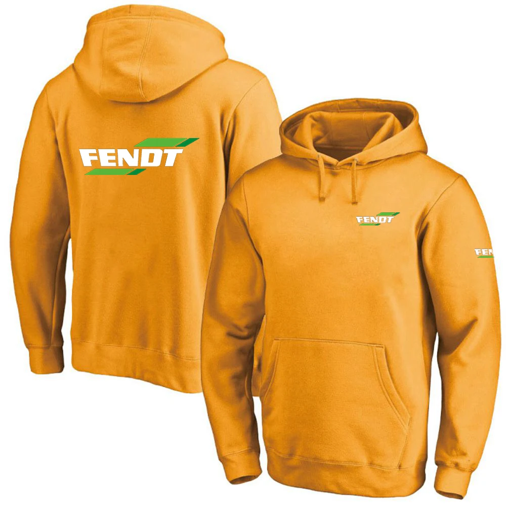 FENDT 2023 men's high-quality leisure comfortable long-sleeved solid color sweater leisure hooded sweatshirt sportswear coat spo