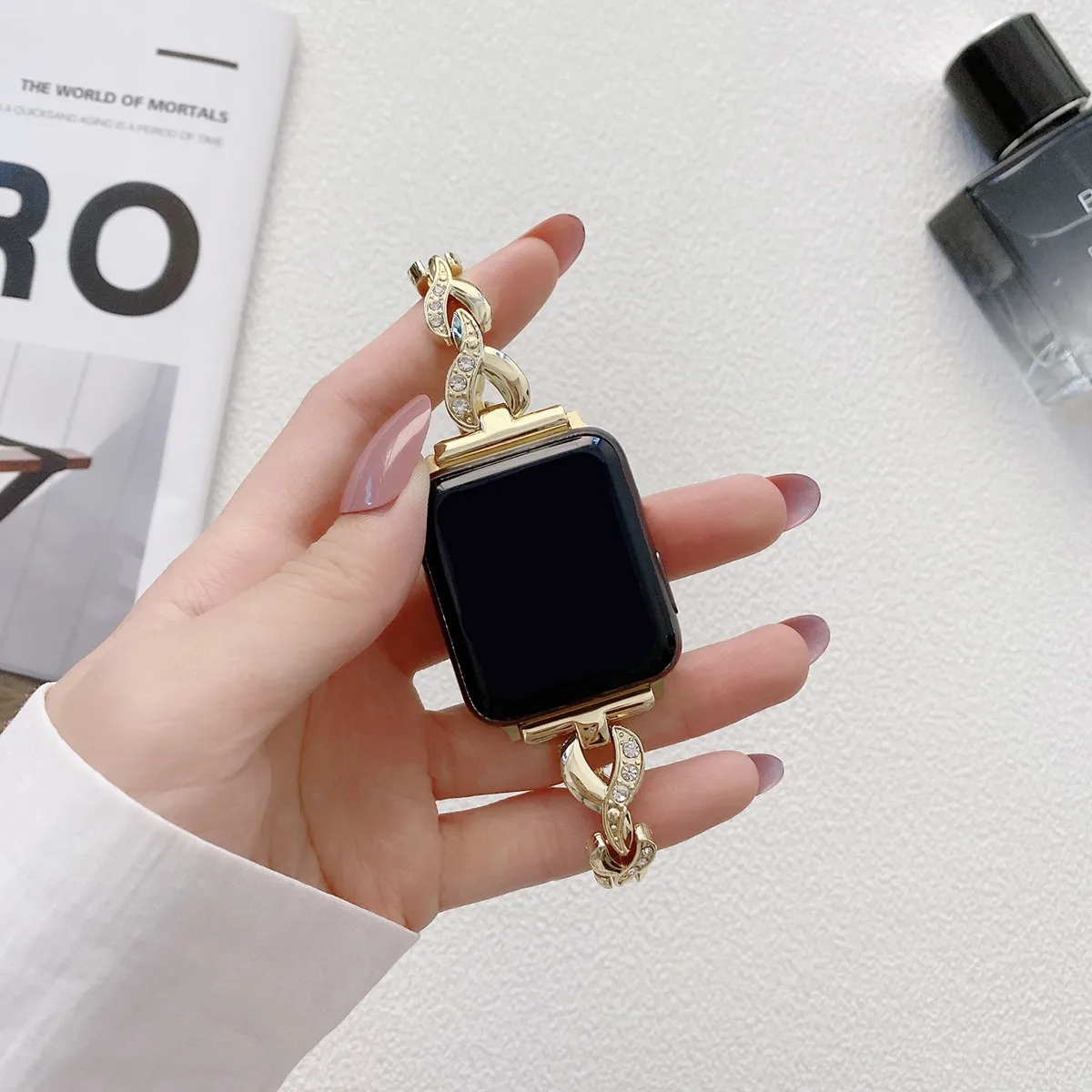 Bracelet de montre en acier inoxydable pour iWatch Ultra 2 Series 10/9/8/7/6/5 Bracelet de montre tendance 42/44/45/46/49 mm 38/40/41 mm_voghion.com