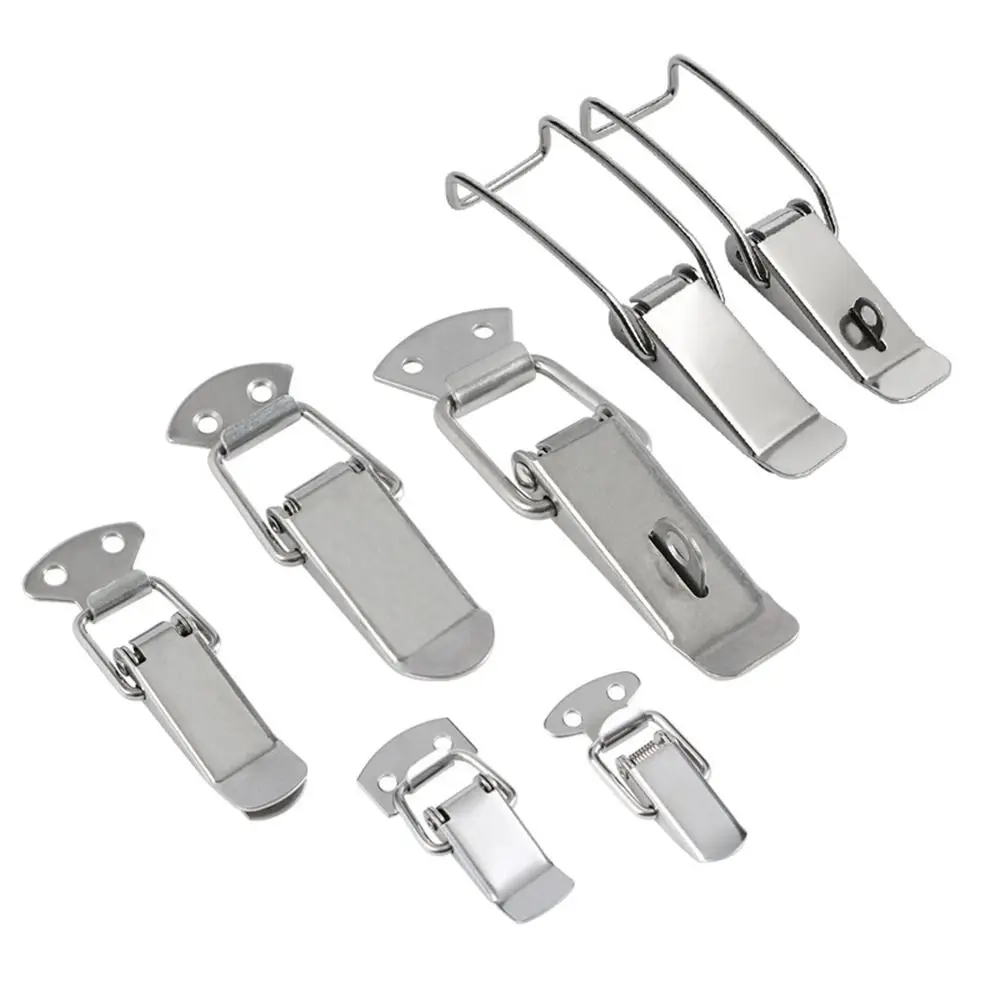 Description Picture 4 of itemStainless Steel Spring Clasp Buckle security Burglar-proof Toggle Latch Catch Multifunctional Anti-Theft Duck Billed Buckles