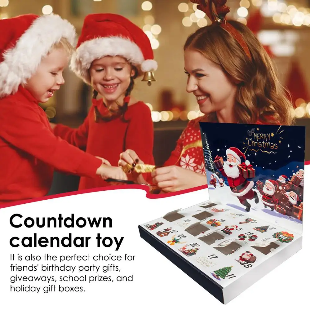 Description Picture 3 of itemDIYFillable Christmas Advent Calendar Boxes Creative 24days Countdown Calender Boxes Decorative Colorful Christmas Gift Boxes
