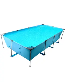 Swimming Pool Above Ground Outdoor 10 ft Rectangular Frame Pools Blue Family Outdoor Use 1