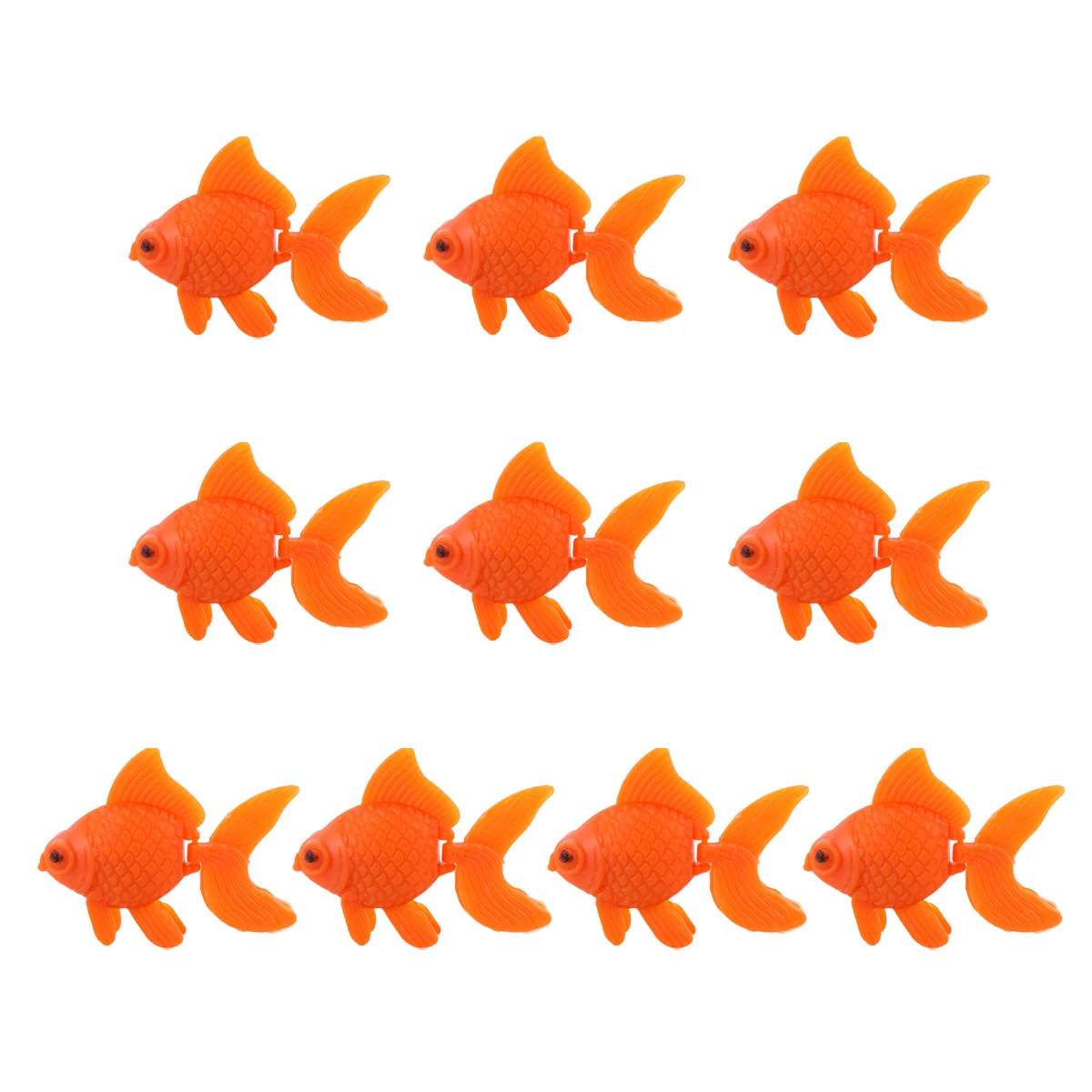 

10 PCS Simulated Goldfish Tank Landscaping Artificial Fake Simulation Small Plastic Tropical Decoration