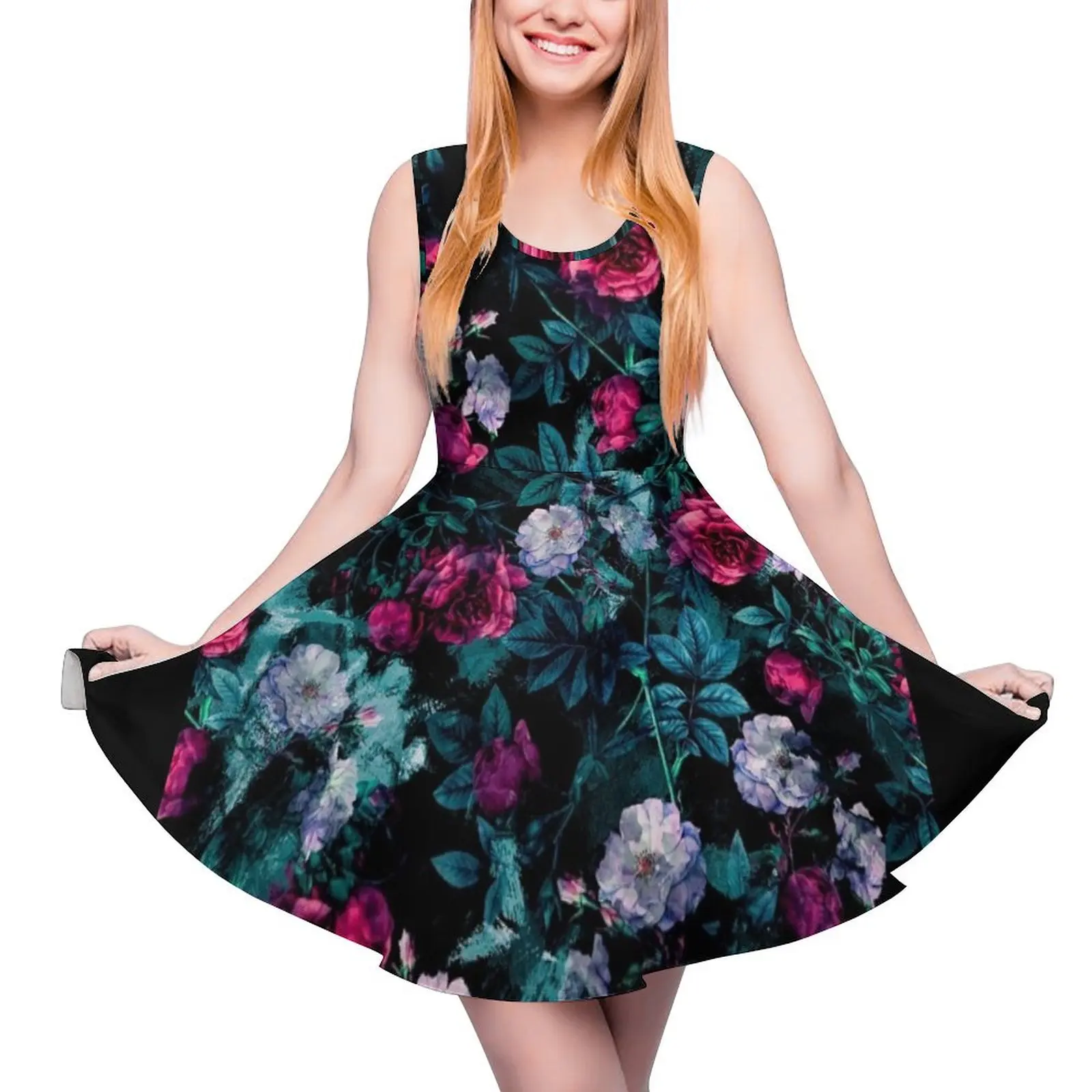 RPE FLORAL ABSTRACT III Sleeveless Dress beach outfits for women elegant and pretty womens dresses