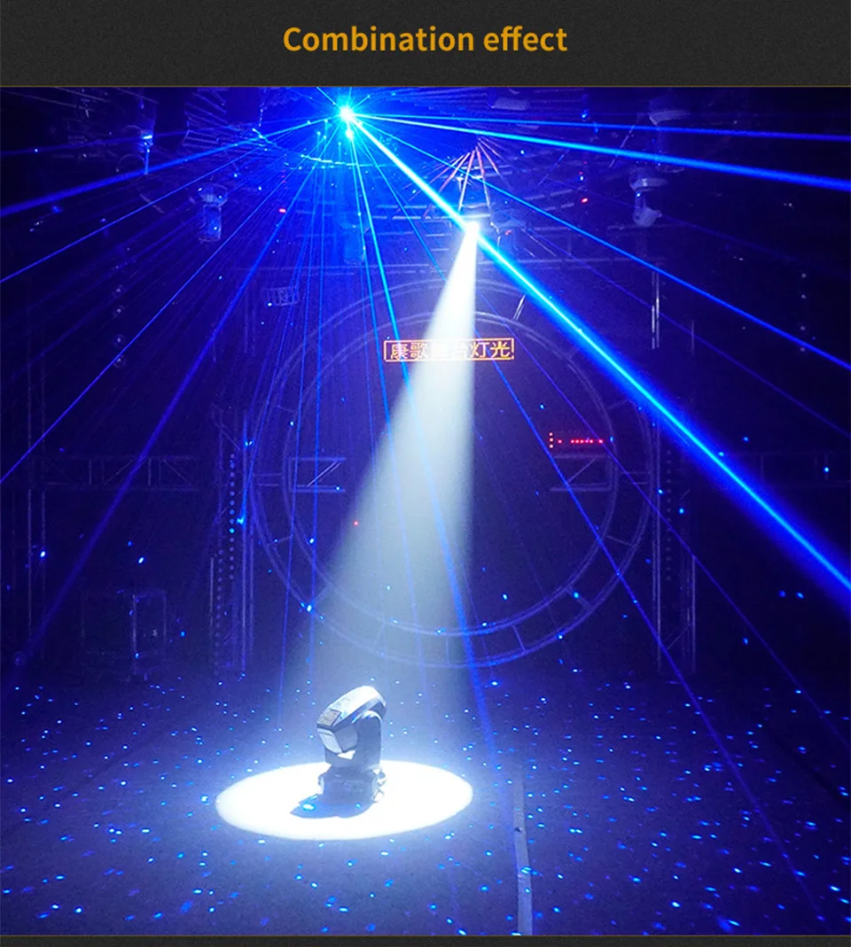 RGB DJ Laser Light Disco Stage Lighting Effect DMX Controller Full Color Stars L