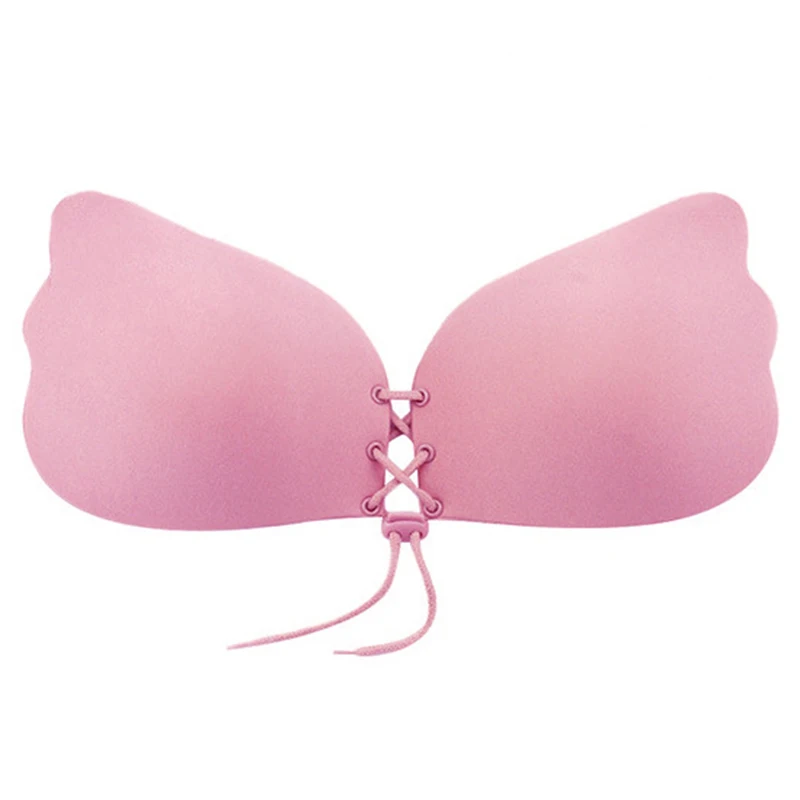 Sexy Seamless Auto-adesivo Fly Bra Strapless Push Up Bra Stick sem