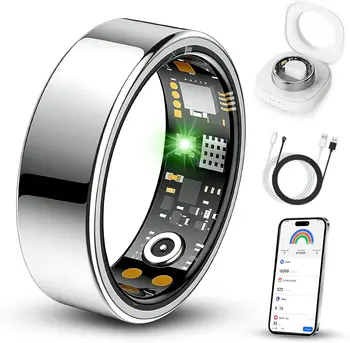 2026 Upgraded Smart Health Ring for Women Men Fitness Tracker with Heart Rate, Blood Oxygen, Sleep Monitoring, Step Counting