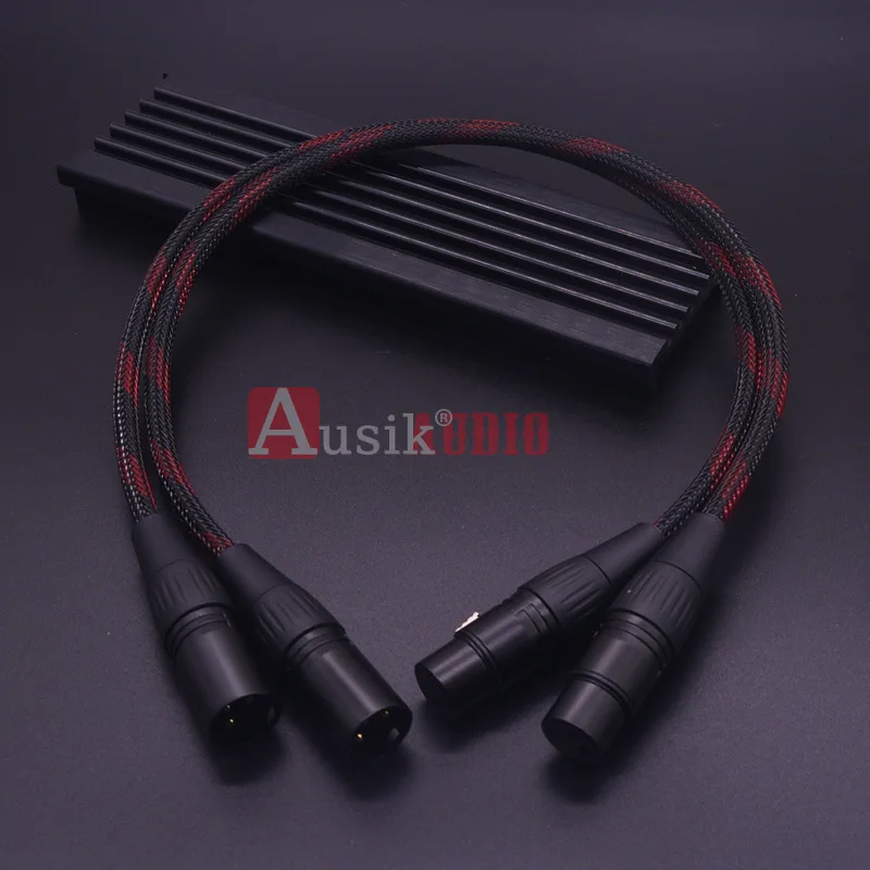 XLR-XLR  ̺, -, 4N OFC, 0.2m, 0.3m, 0.5m, 1m, 1.5m, 2m, 3m, 5m, AUSIK AS035, 1 