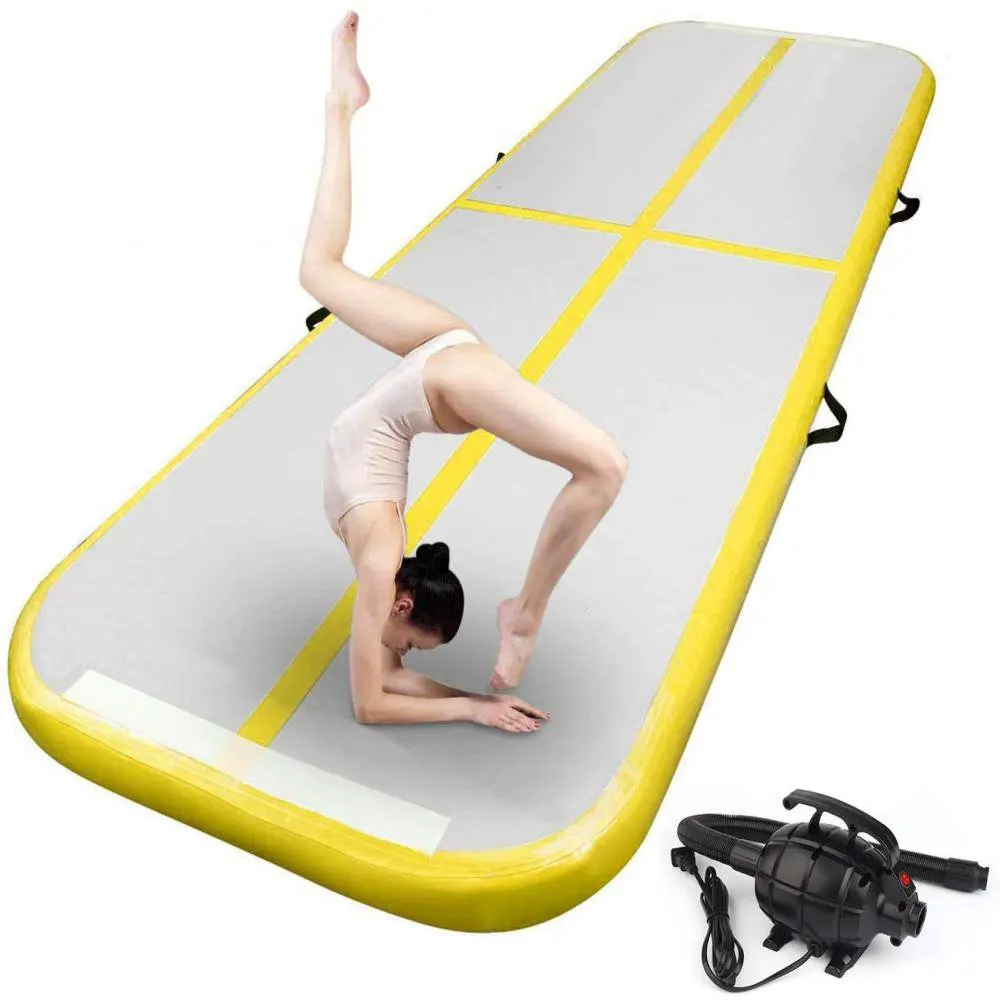 Discount 6x2x0.2m Inflatable Gymnastics Mattress Gym Tumble Airtrack Floor Tumbling Air Track