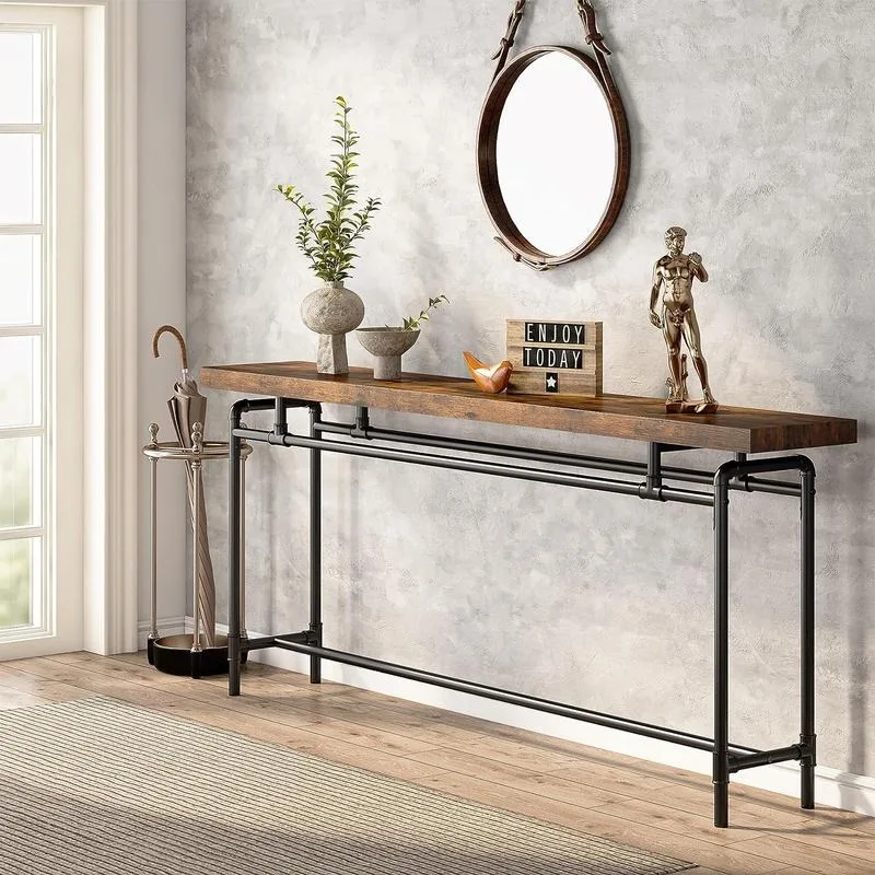 

Tribesigns 70.9" Extra Long Console Table - Industrial Sofa Table for Living Room