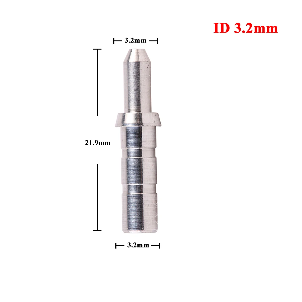 50pcs Arrow Pin Nock ID3.2/4.2/6.2mm Bushing DIY Arrow Nock Pins Adapter for Arrow Shaft Archery 4