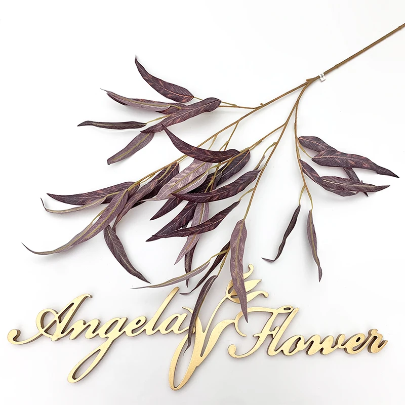 Elegant Willow Leaf Artificial Floral Branch for Decorative Display and Events