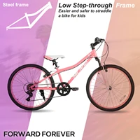 Hiland 24 pouces VTT pour enfants de 7 ans, fourche à suspension avant, vélos pour enfants pour garçons et filles, plusieurs couleurs 2