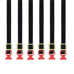RC Crawler Car Roof Rack Tie Down Straps - Luggage Rope (2/6 PCS) (6Pcs Red)