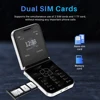 SERVO Classic Color Flip Mobile Phone Auto Call Record FM Radio Speed Dial Magic Voice GSM Dual SIM Unlocked Foldable Cellphones 2