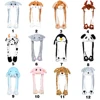 Women Girls Soft Warm Moving Jumping Rabbit Pinch Airbag Animals Ear Hat Funny Cap Plush 5
