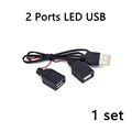 2 ports led usb